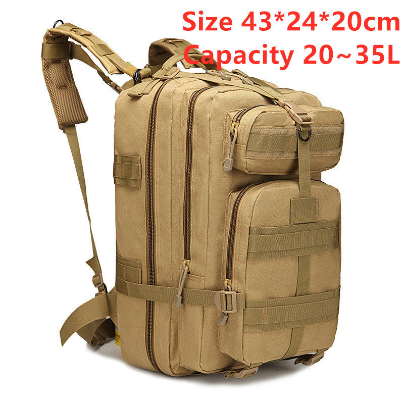 Sports outdoor mountaineering travel double shoulder knapsack camping army camouflage pack tactical backpack 45L large 3P Bac
