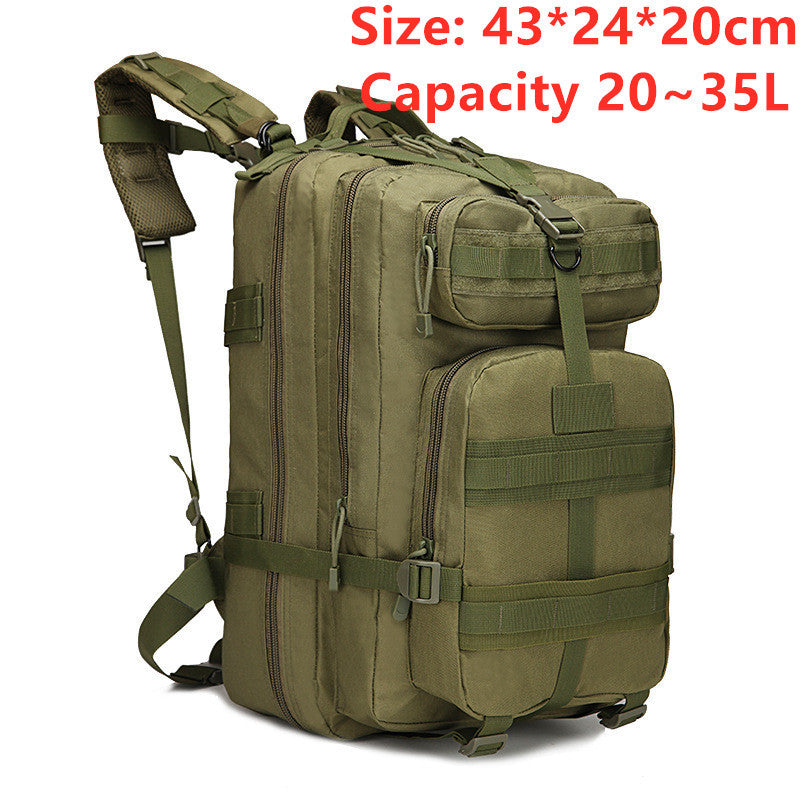 Sports outdoor mountaineering travel double shoulder knapsack camping army camouflage pack tactical backpack 45L large 3P Bac