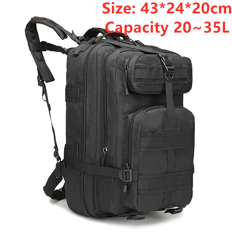 Sports outdoor mountaineering travel double shoulder knapsack camping army camouflage pack tactical backpack 45L large 3P Bac