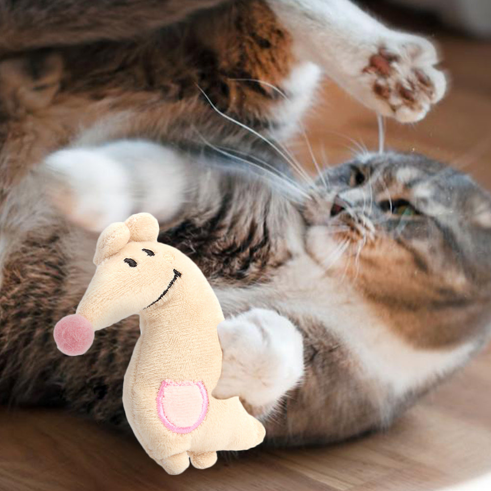 Cat Toy Cute Bear Kangaroo Plush Toy Contains Catnip Pet Supplies 1619069661979