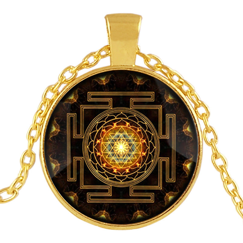 Sacred Sri Lanka Yantra Time Gem Pendant Necklace 1619077151290