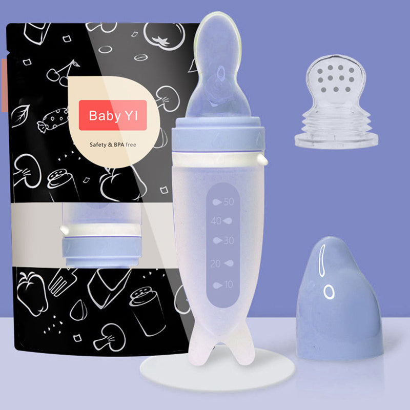 Newborn Dolphin Multi-Purpose Silicone Feeding Bottle 1619078356804