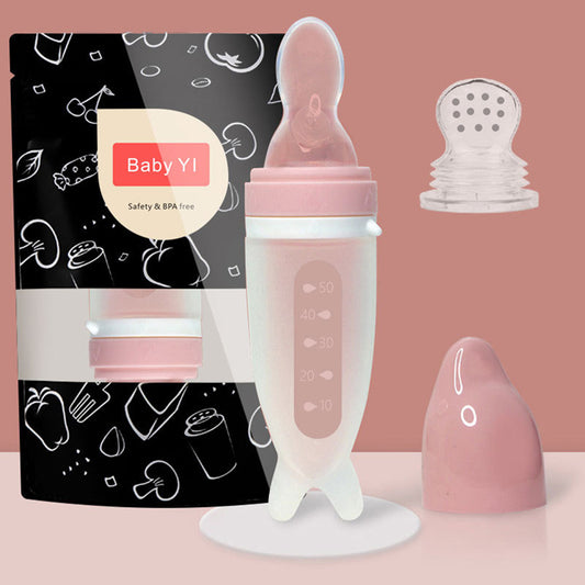 Newborn Dolphin Multi-Purpose Silicone Feeding Bottle 1619078356806