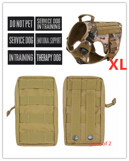 Military Tactical Dog Harness German Shepherd Adjustable Pet Dog Back 1619142630881