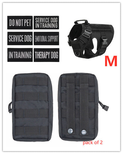Military Tactical Dog Harness German Shepherd Adjustable Pet Dog Back 1619142631175