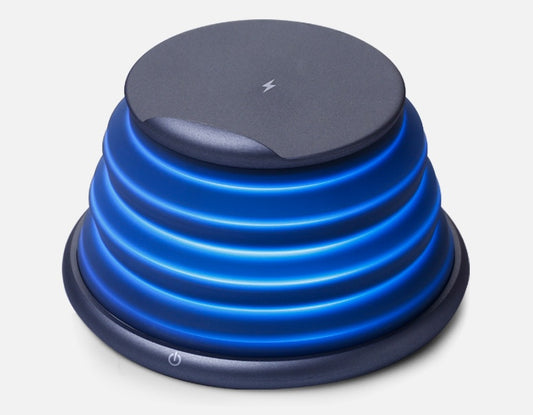 Creative New Mobile Phone Holder Wireless Charger Fast Charging Atmosphere Light Night Light Colorful Light Folding Portable - 图片 1