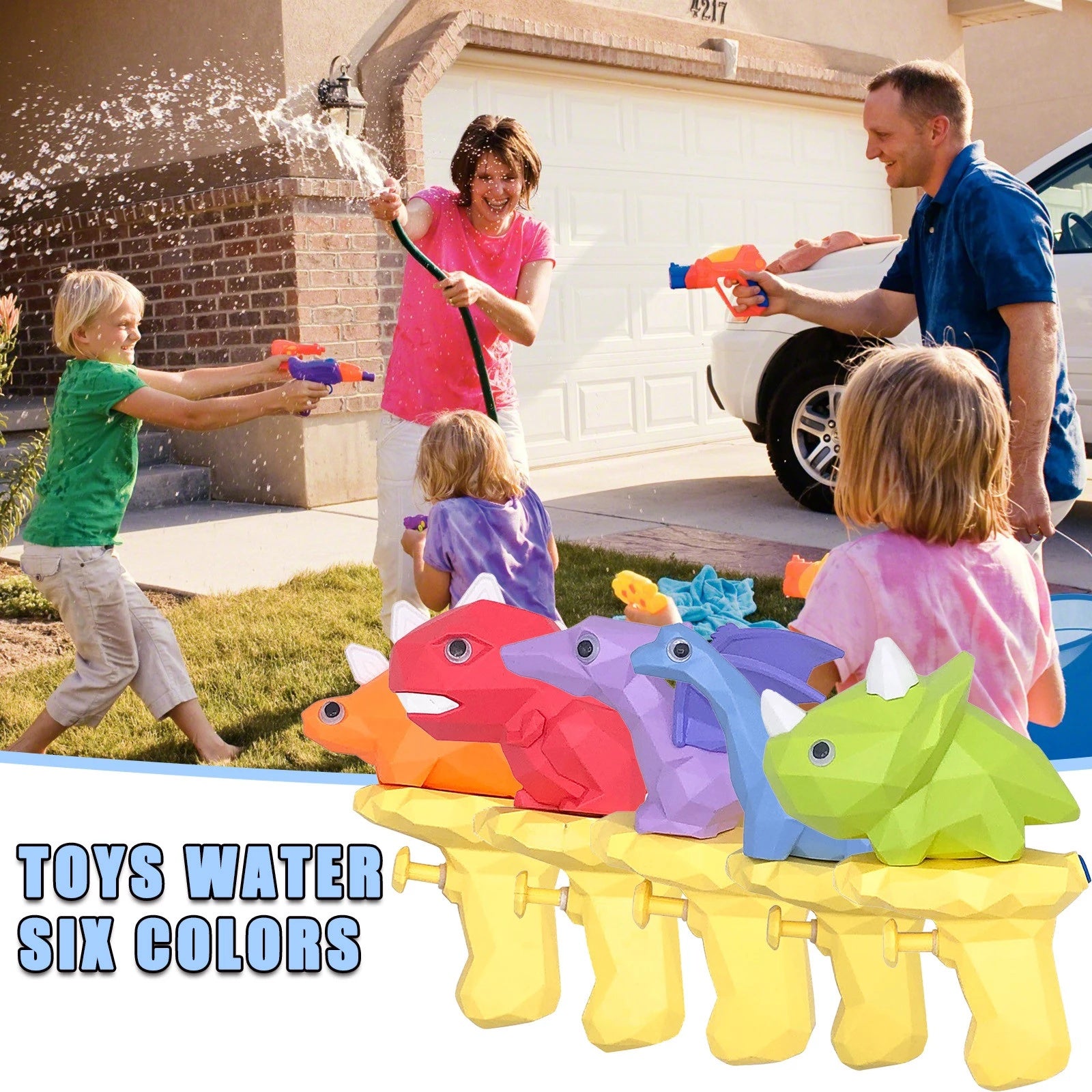 Dinosaur Water Guns Toys Kids Squirt Gun For Child Outdoor Summer Beach Swimming Pool Blaster Gun Water War 1619149371433