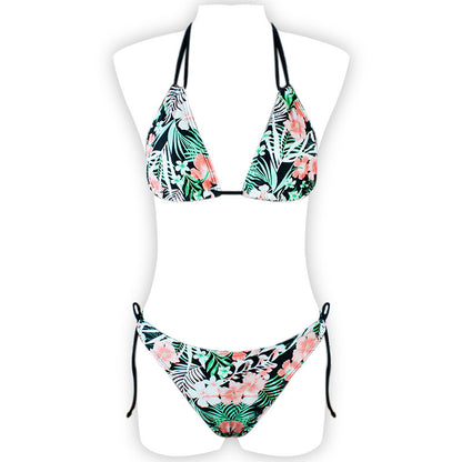 Printed Halter Lace Open Back European and American Sexy Split Bikini Swimsuit 1619167681127 0aecb547 fce0 478f 85df 3b660a10