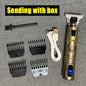 Electric Hair Clipper Oil head Electric hair Clipper LCD Display USB Engraving Buddha Head Retro T9 Scissors Power Generation