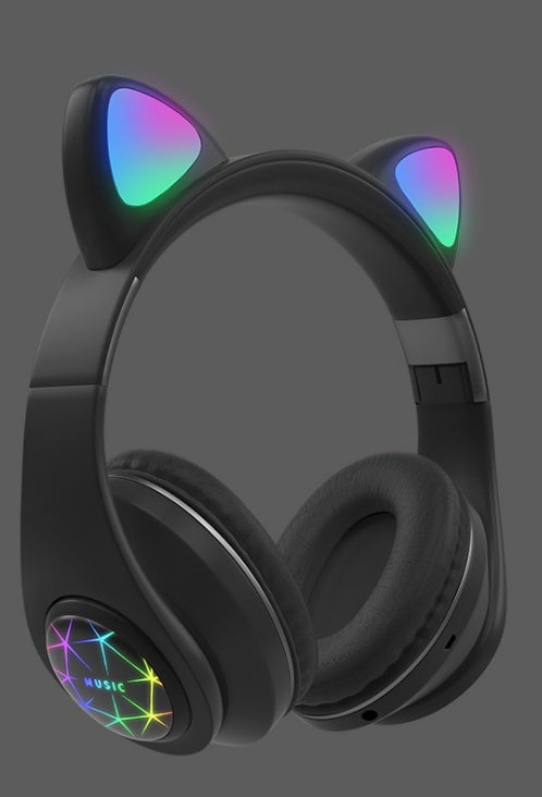 Cute Cat Ear Bluetooth Headset 1619232282071