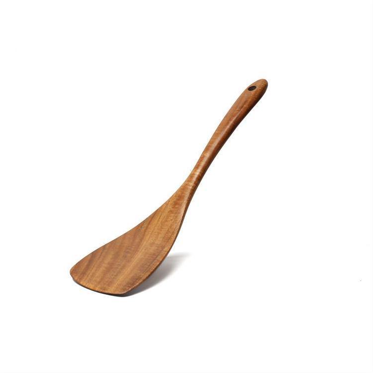 Acacia Wooden Spatula For Non-Stick Cookware Long Handle Wooden Spatula Wooden Spoon Wooden Soup Spoon Set 1619236917152