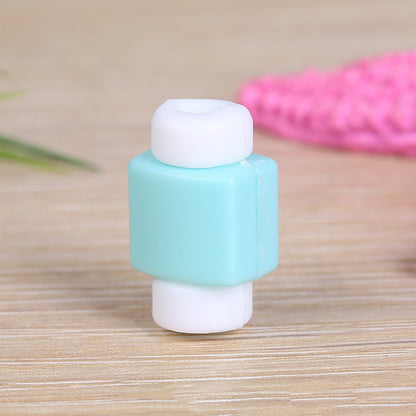 Mobile Phone Cable Protective Sleeve, Earphone Data Cable Charger Protector, Pure Color Anti-Broken Cable Winder Protection - 图片 7