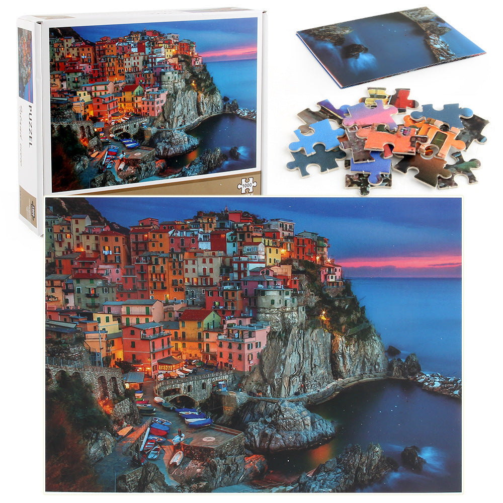Paper Puzzle Island Villa Can Be Set Jigsaw Puzzle 1619247784098