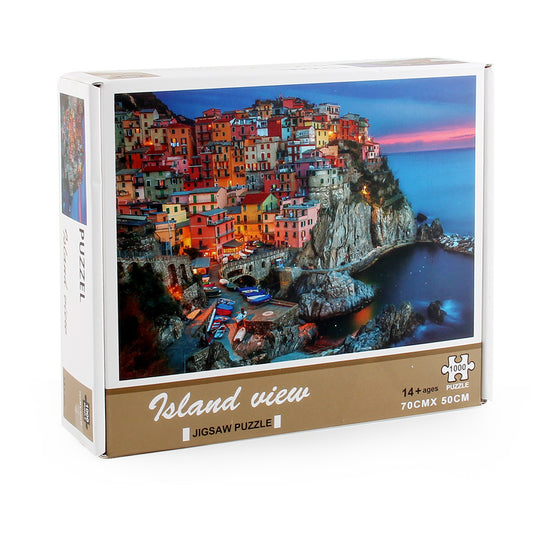 Paper Puzzle Island Villa Can Be Set Jigsaw Puzzle 1619247784102