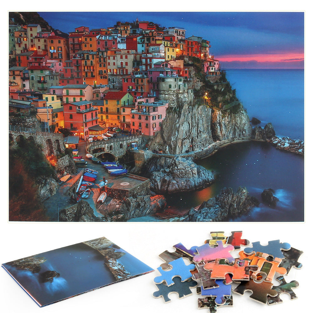 Paper Puzzle Island Villa Can Be Set Jigsaw Puzzle 1619247784103