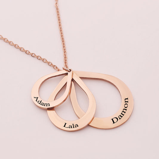 Private Custom Stainless Steel Three Name Letter Custom Pendant 1619250330288