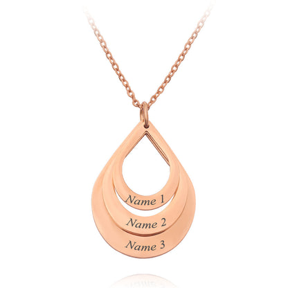 Private Custom Stainless Steel Three Name Letter Custom Pendant 1619250547384