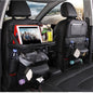 PU Leather Car Storage Bag Multifunction Seat Back Tray Hanging Bag Waterproof Car Organizer Automotive Interior Accessories 