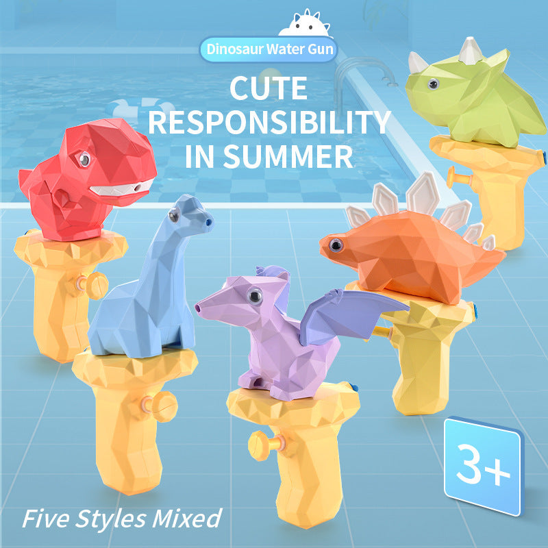 Cartoon Dinosaur Water Gun Toy Mini Press Water Spray Gun Water Fight Parent-Child Interaction Outdoor Water Toy 161932908375