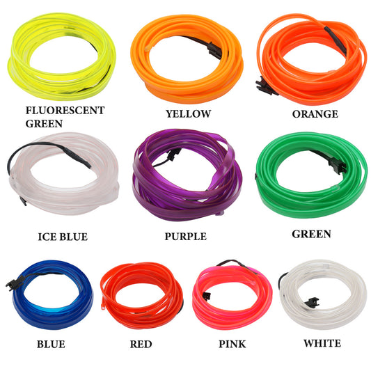 Car Interior Lighting El Cold Light Band Edge Wide Edge Car Atmosphere Lamp 1M2M3M 5M Luminous Line Set 1619335490211