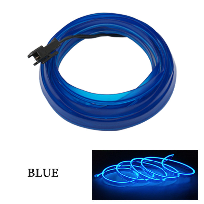 Car Interior Lighting El Cold Light Band Edge Wide Edge Car Atmosphere Lamp 1M2M3M 5M Luminous Line Set 1619335636110