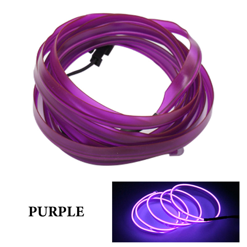 Car Interior Lighting El Cold Light Band Edge Wide Edge Car Atmosphere Lamp 1M2M3M 5M Luminous Line Set 1619335636125