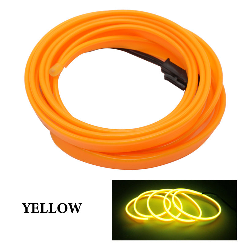 Car Interior Lighting El Cold Light Band Edge Wide Edge Car Atmosphere Lamp 1M2M3M 5M Luminous Line Set 1619335834247