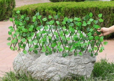 Simulation Fence Garden Outdoor Wooden Fence Plant Garden Fence Fence Fence Decorative Fence Telescopic Wooden Fence 16193442