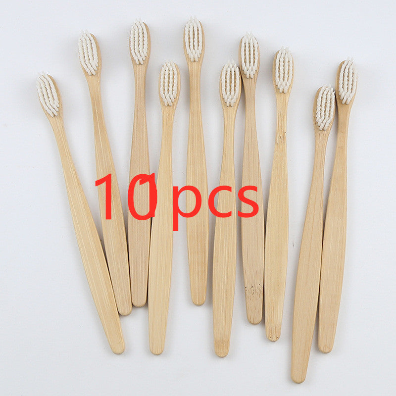 Bamboo toothbrush rainbow bamboo toothbrush colorful bamboo toothbrush environmental protection bamboo handle toothbrush 1619