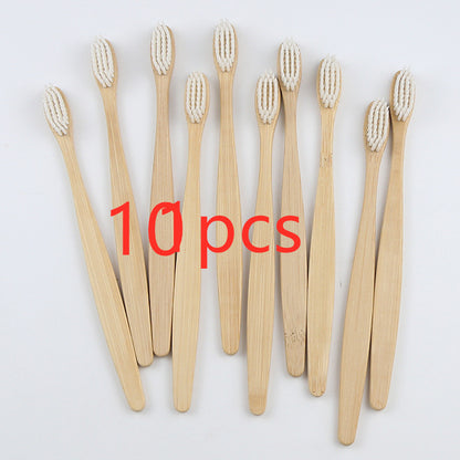 Bamboo toothbrush rainbow bamboo toothbrush colorful bamboo toothbrush environmental protection bamboo handle toothbrush 1619