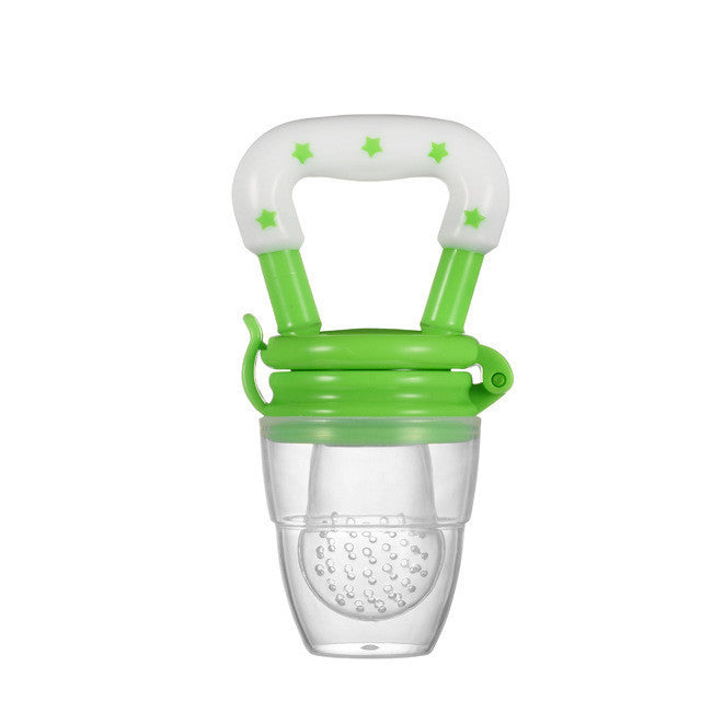 Baby Food Feeder with Pacifier Clip Holder Infant Baby Teether Fruit Feeder Pacifier Infant Food Pacifier Silicone Teething T