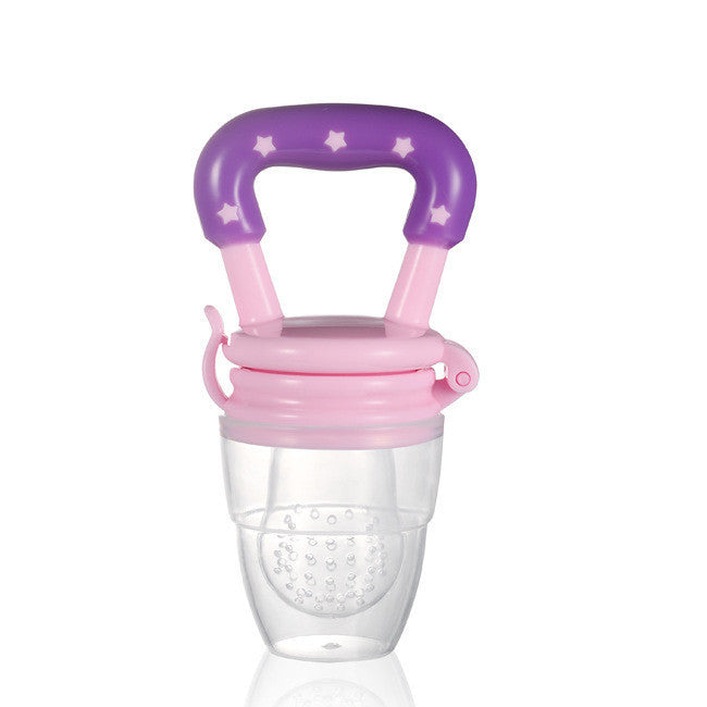 Baby Food Feeder with Pacifier Clip Holder Infant Baby Teether Fruit Feeder Pacifier Infant Food Pacifier Silicone Teething T