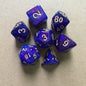 Starry Sky Two-color Multi-faced Dice Set, A Set Of Seven Digital Game Dice 1619423729030