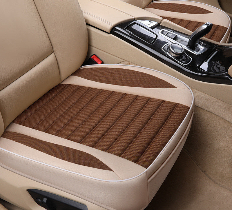 Car Seat Cover,Flax Cushion Seasons Universal Breathable For Most Four-Door Sedan&SUV Ultra-Luxury Car Seat Protection 161942
