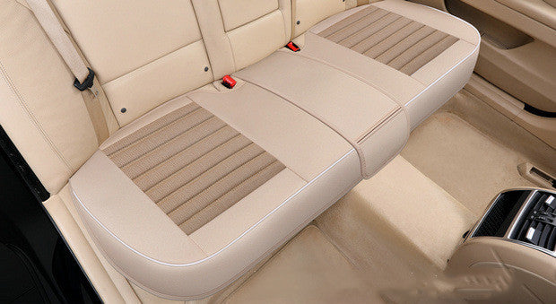 Car Seat Cover,Flax Cushion Seasons Universal Breathable For Most Four-Door Sedan&SUV Ultra-Luxury Car Seat Protection 161942