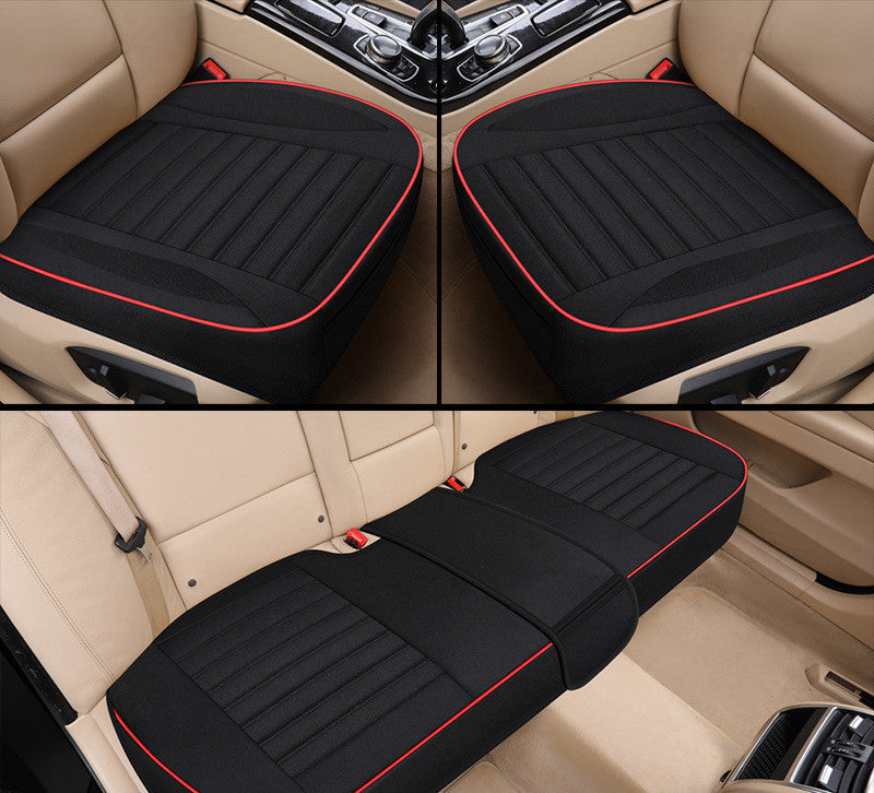 Car Seat Cover,Flax Cushion Seasons Universal Breathable For Most Four-Door Sedan&SUV Ultra-Luxury Car Seat Protection 161942