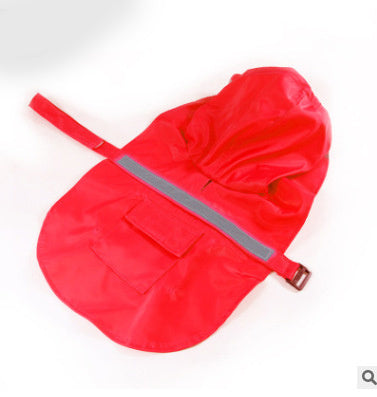 Pet Raincoat Dog Raincoat Labrador Golden Retriever Large and Medium-sized Dog Reflective Waterproof Snowproof Big Dog Clothe