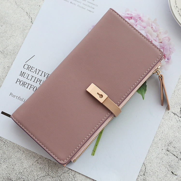 Simple, Versatile, Practical Wallet, Fashionable Personality, Small Fresh And Pure Color, Ladies Clutch 1619490062632 09e5088