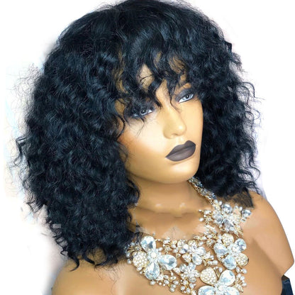 European And American Wig Ladies Kinky Curly Short Curly Hair 1619490537599