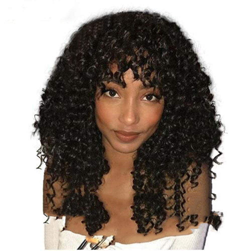 European And American Wig Ladies Kinky Curly Short Curly Hair 1619490537608