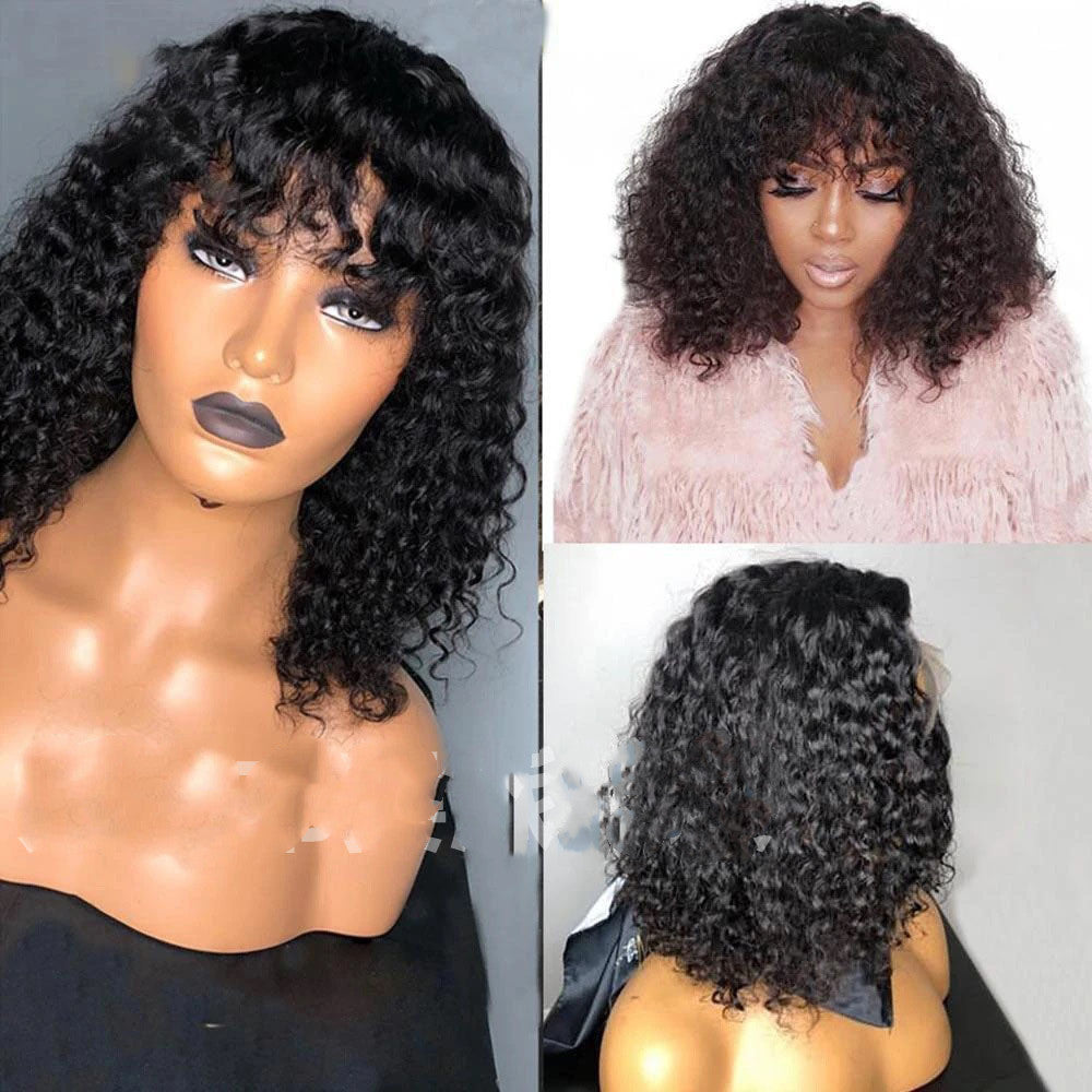 European And American Wig Ladies Kinky Curly Short Curly Hair 1619490537610