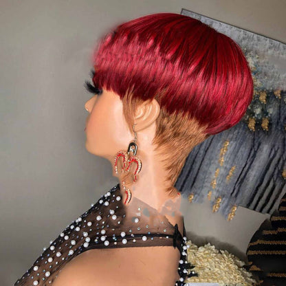 Wig Female Wig Short Straight Hair Short Hair Straight Hair Bob Wig 1619504055280