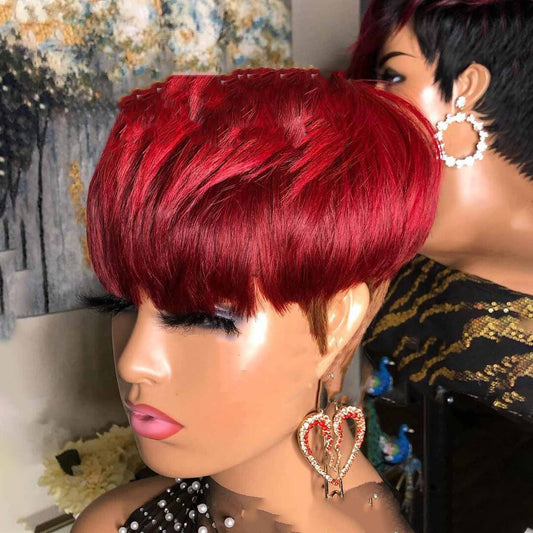 Wig Female Wig Short Straight Hair Short Hair Straight Hair Bob Wig 1619504055281