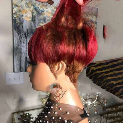 Wig Female Wig Short Straight Hair Short Hair Straight Hair Bob Wig 1619504065939