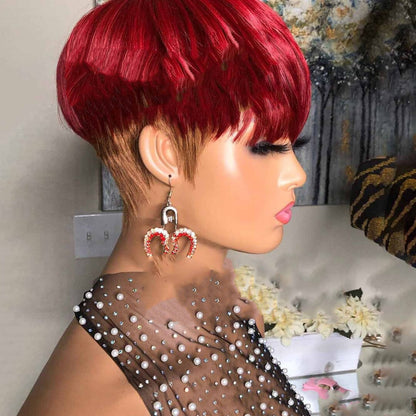 Wig Female Wig Short Straight Hair Short Hair Straight Hair Bob Wig 1619504065940