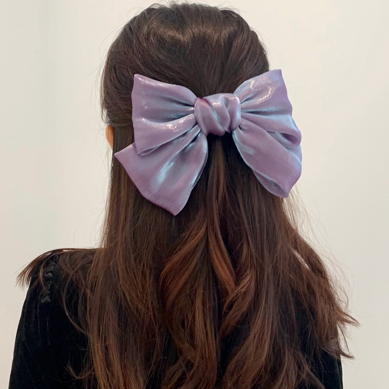 French Pearl Satin Bow Hairpin 1619506649588