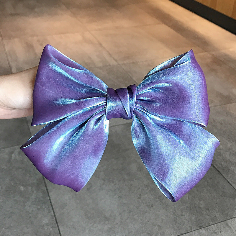 French Pearl Satin Bow Hairpin 1619506649615