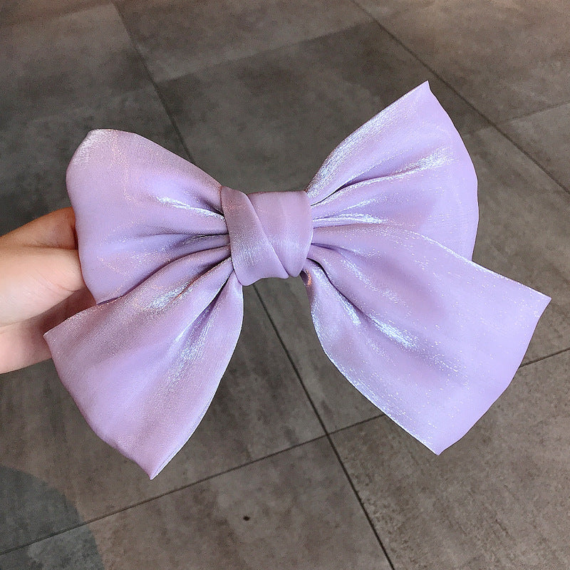 French Pearl Satin Bow Hairpin 1619506649892
