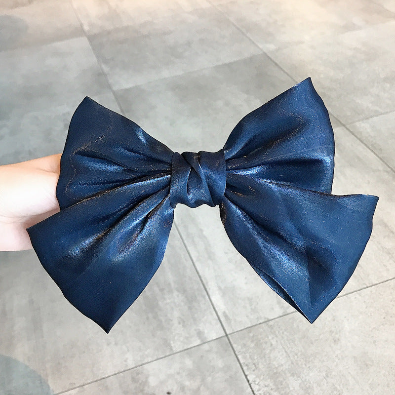 French Pearl Satin Bow Hairpin 1619506830076