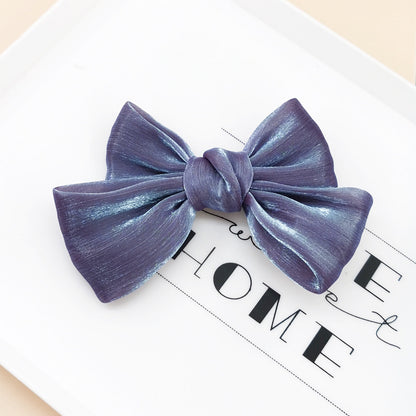 French Pearl Satin Bow Hairpin 1619506830095